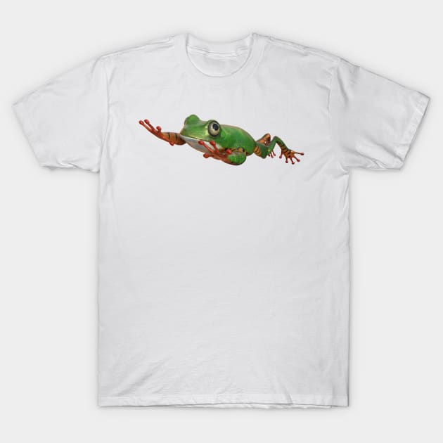 Tiger tree frog in Brazil tropical amazon rain forest T-Shirt by Carlosr1946